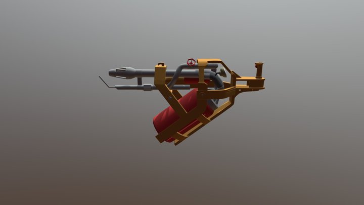 Flamethrower Milestone 2 3D Model