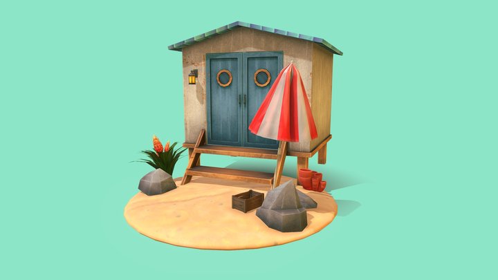 Beach 3D Model