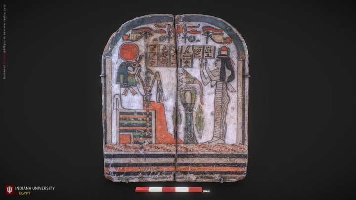 Stela of the Woman Takhenemet 3D Model