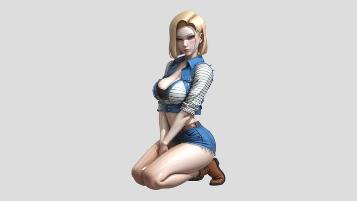 Dragon Ball Sexy Android 18 ↓ GET THIS MODEL ↓ 3D Model