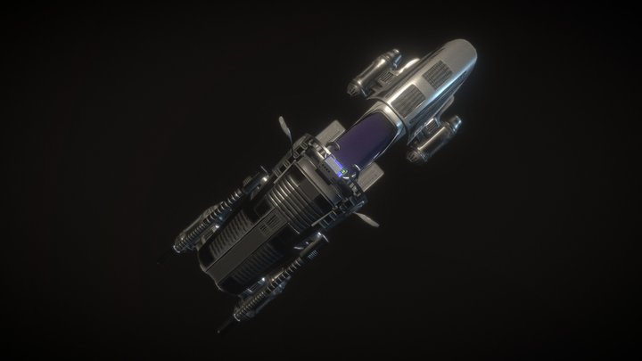 Commander Xavior's Hover Bike. 3D Model