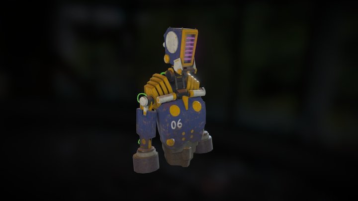 Robot Bust 3D Model