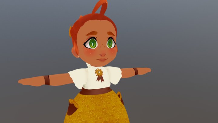 Beatrice's Honeycomb Dress 3D Model