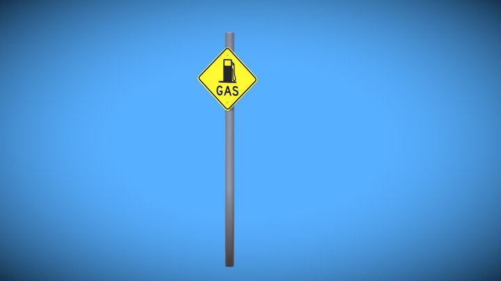 Gas Sign1 3D Model