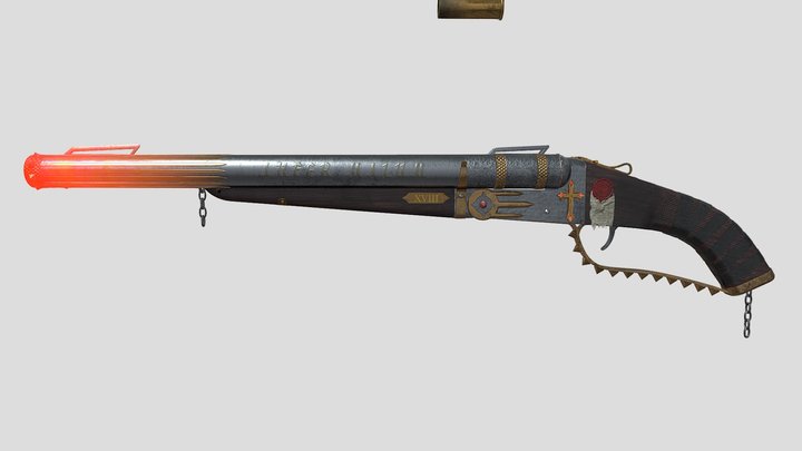 Orthus (double barrel shotgun) 3D Model