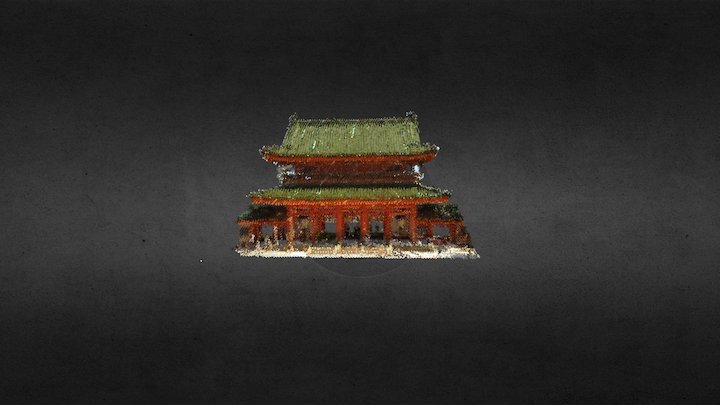 Heian-jingu (shrine in Kyoto) JAPAN　3Dscan 3D Model