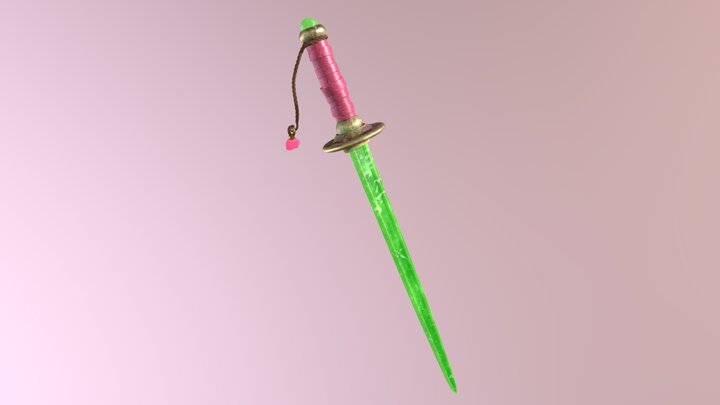 Jade Sword 3D Model