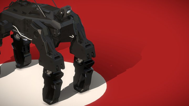 scifi bull dog (Free) – Kostenloses 3D-Modell STL