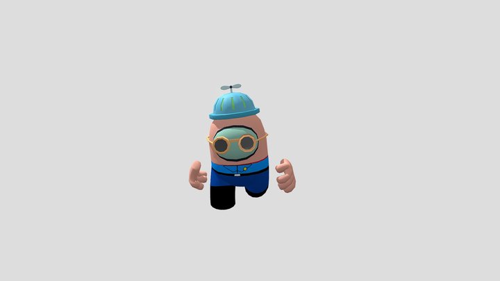Dark imposter Attack Character 3D Model