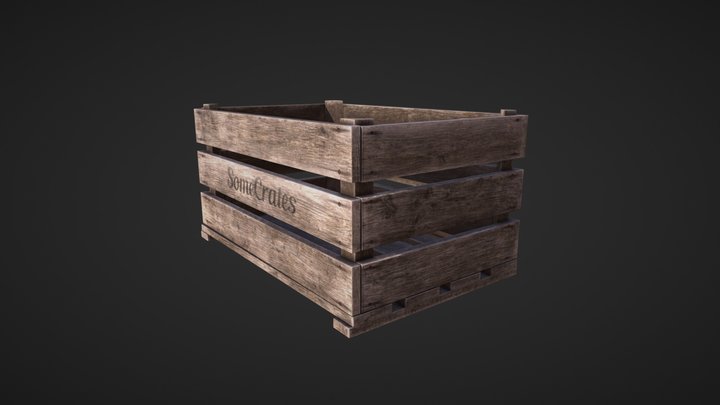 Crate 3D Model