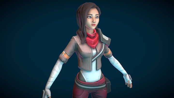girl character 3D Model