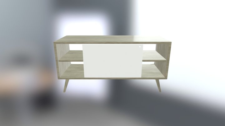TV Bench 3D Model