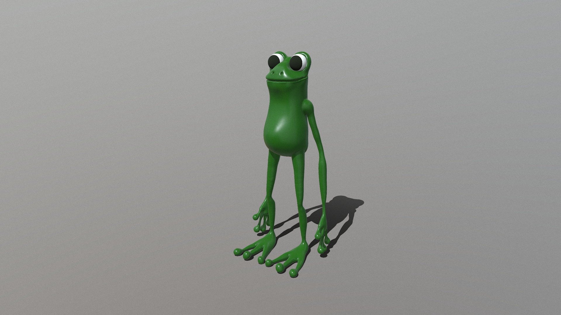 Frog Cartoon - Download Free 3D model by 9arts (@9arts) [45a156d]