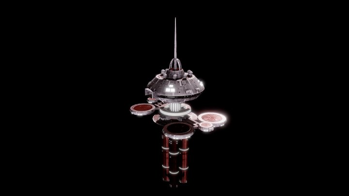 Regula Space Station 3D Model