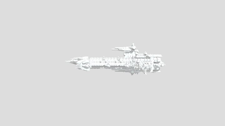 warhammer imperium-class battleship 3D Model