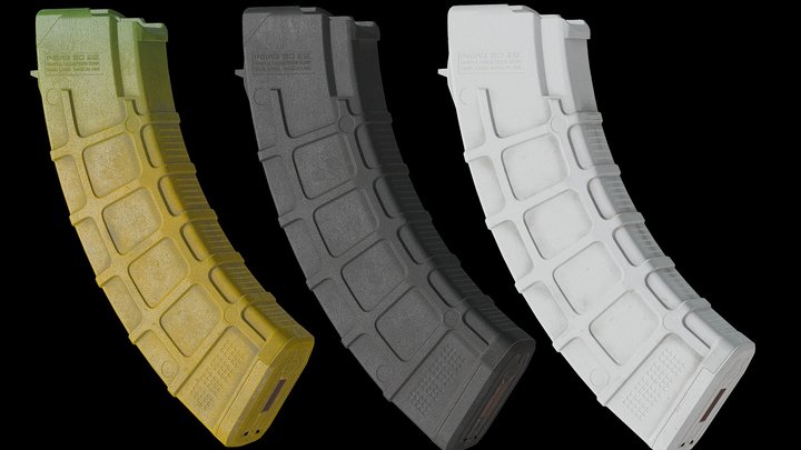 Magpul AK PMAG 7.62x39 3D Model