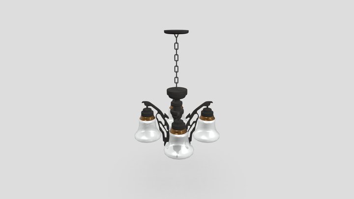 Elegant Chandelier – Realistic 3D Interior Model 3D Model
