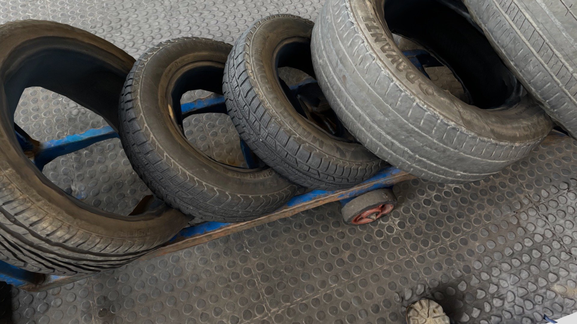 Southam tyres trolley truck 3d model Buy Royalty Free 3D model by