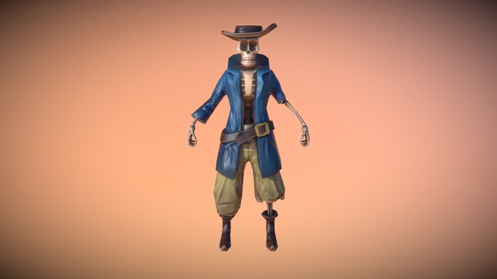 Skeleton Tpose 3D Model