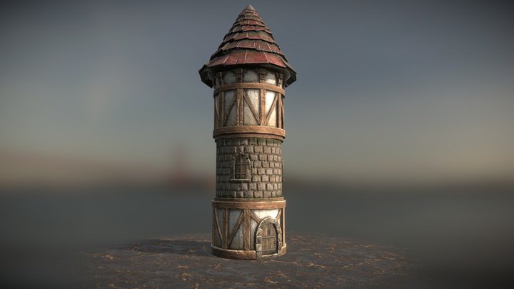 Medieval Tower 3D Model