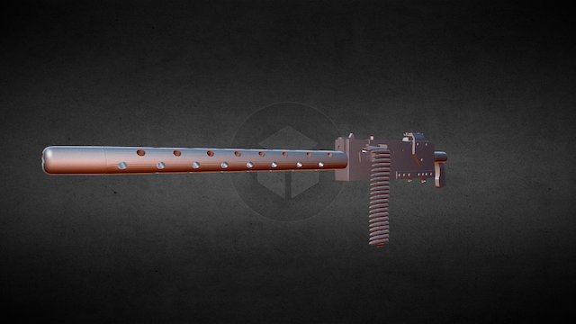 M1919 Browning 30 Caliber 3D Model
