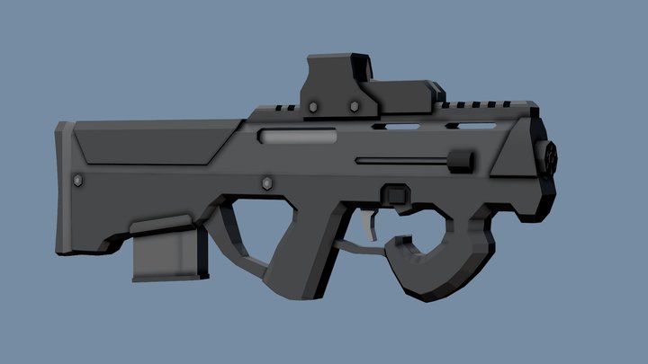 Low-Poly Magpul PDR – Kostenloses 3D-Modell STL