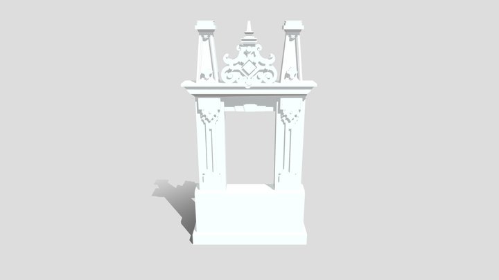 Dekoratives Mauerelement 3D Model