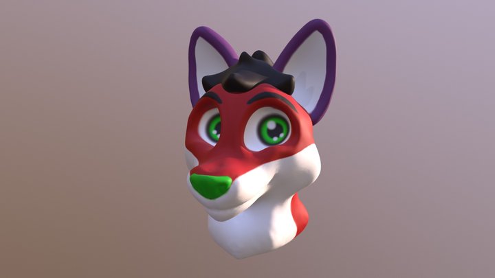 Majira Strawberry the Fox! 3D Model