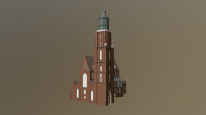 St. Elizabeth's Church, Wrocław 3D Model