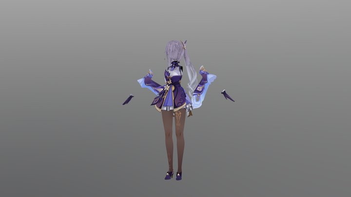 keqing outfit model 3D Model