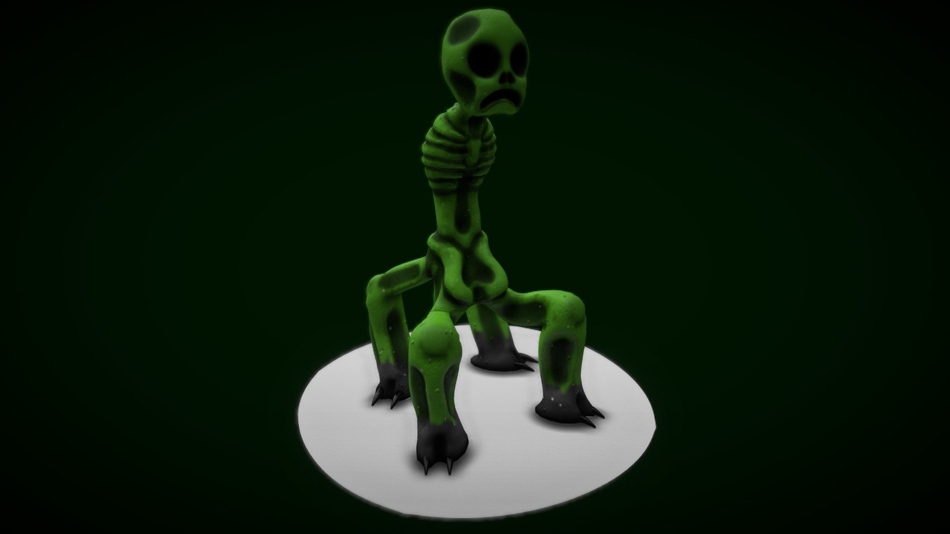 Realistic Minecraft Creeper 3D model