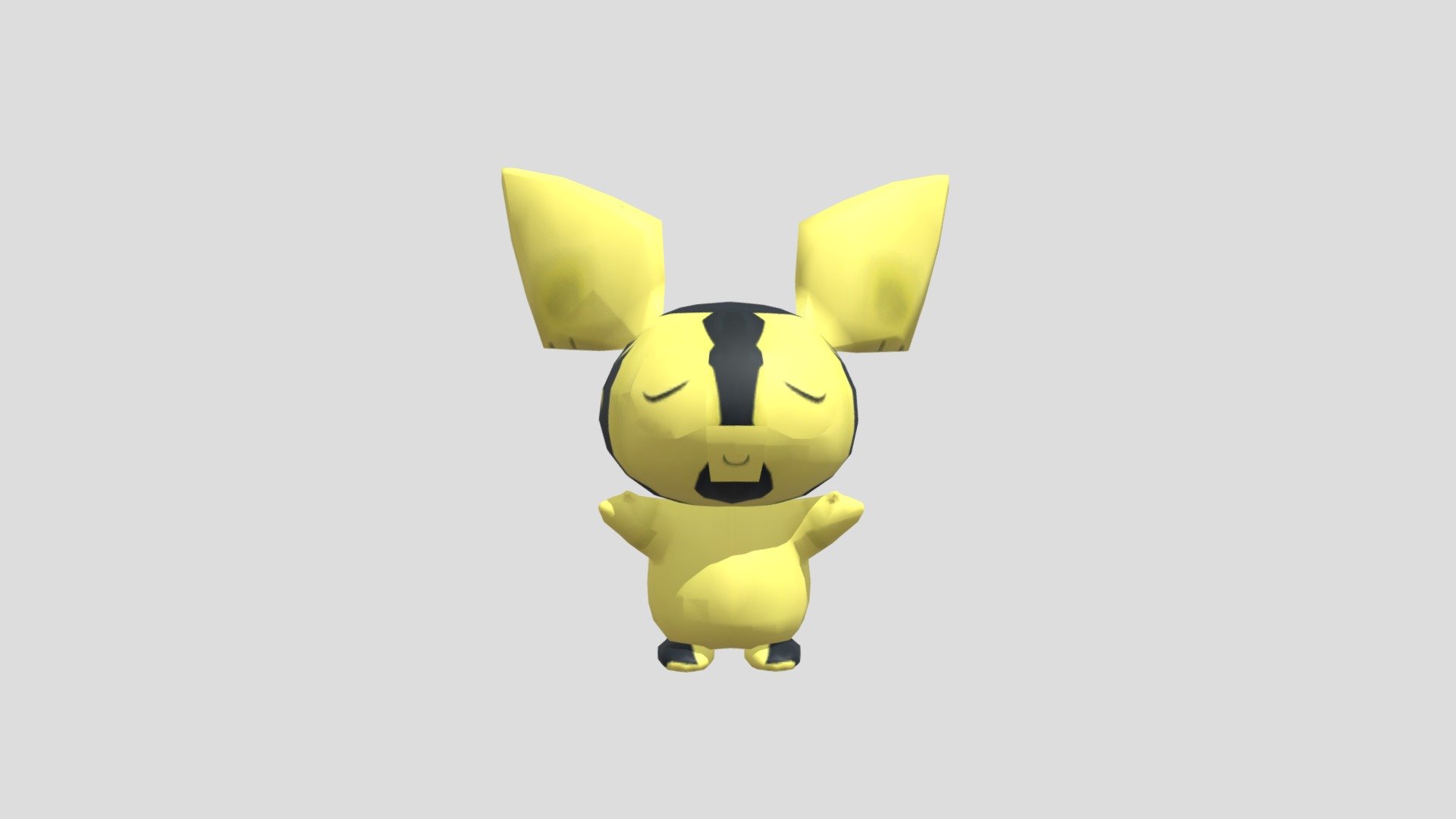 Pichu - 3D model by tirrellclark.75 [45aebe8] - Sketchfab