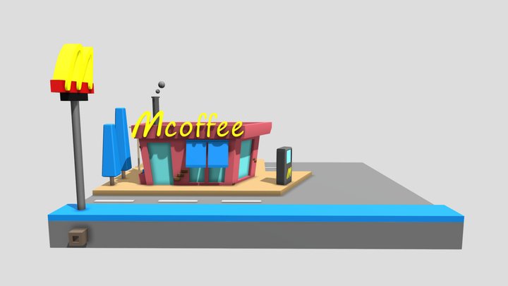 Mcoffee Restaurant 3D Model