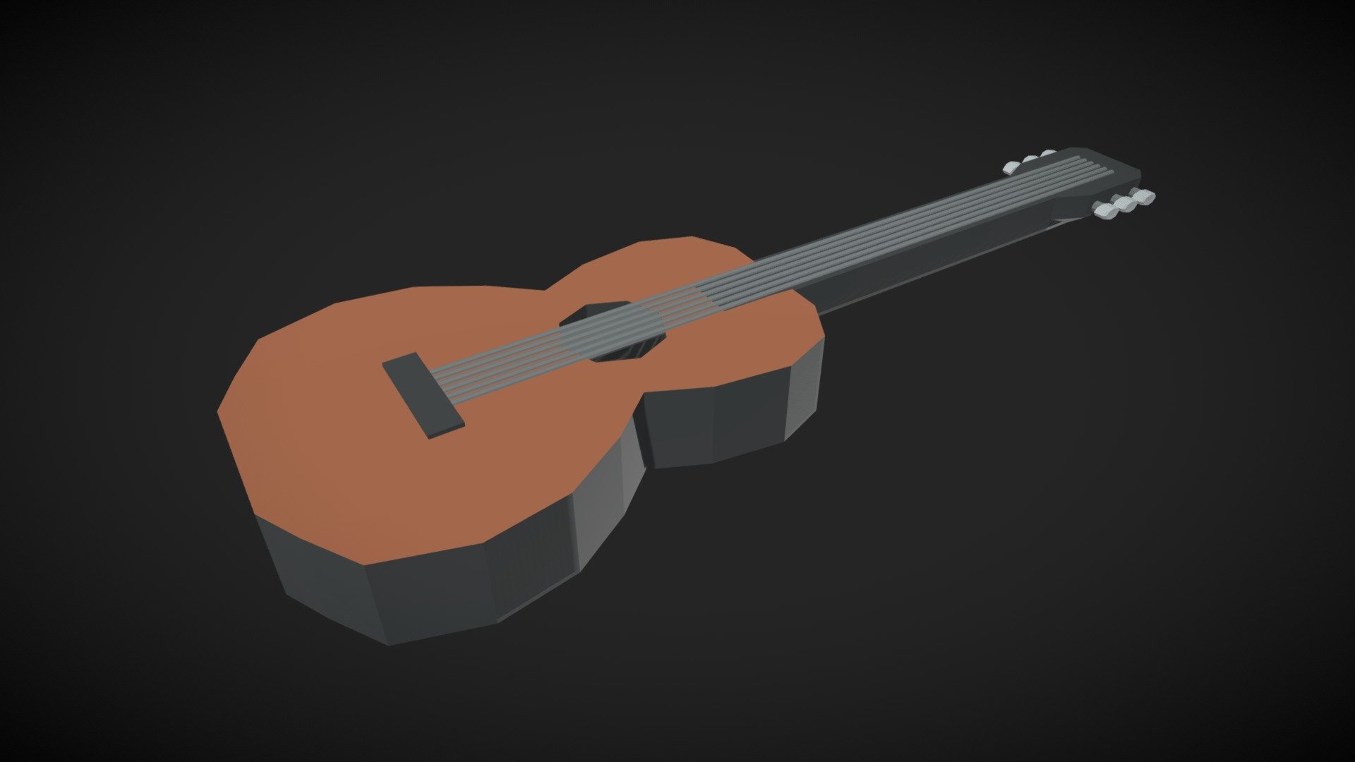 Lowpoly Guitar - Buy Royalty Free 3D model by Blumbum Productions ...