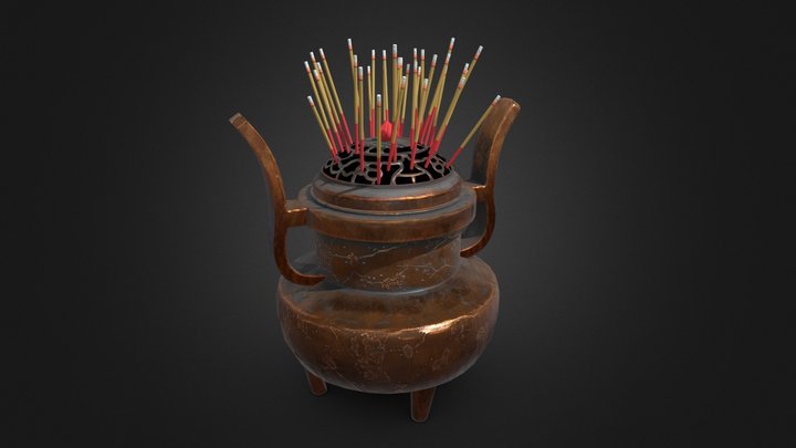 Japanese Incense 3D Model