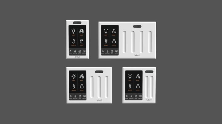Smart Home System Brilliant Control 3D Model