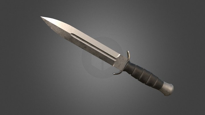 Old Knife 3D Model