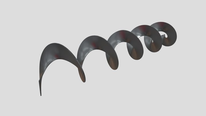 搬送・攪拌用スクリューコンベア 3D Model