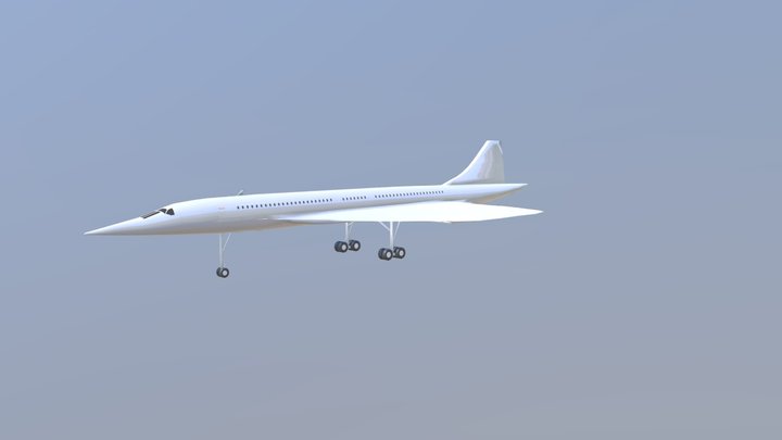 concorde 3D Model