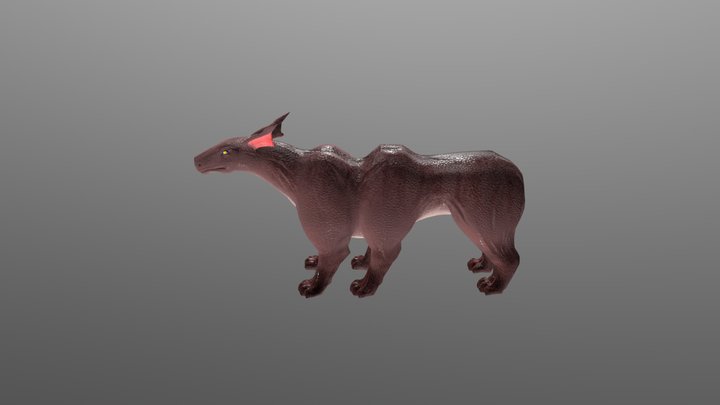 Monorok Low Poly Model 3D Model