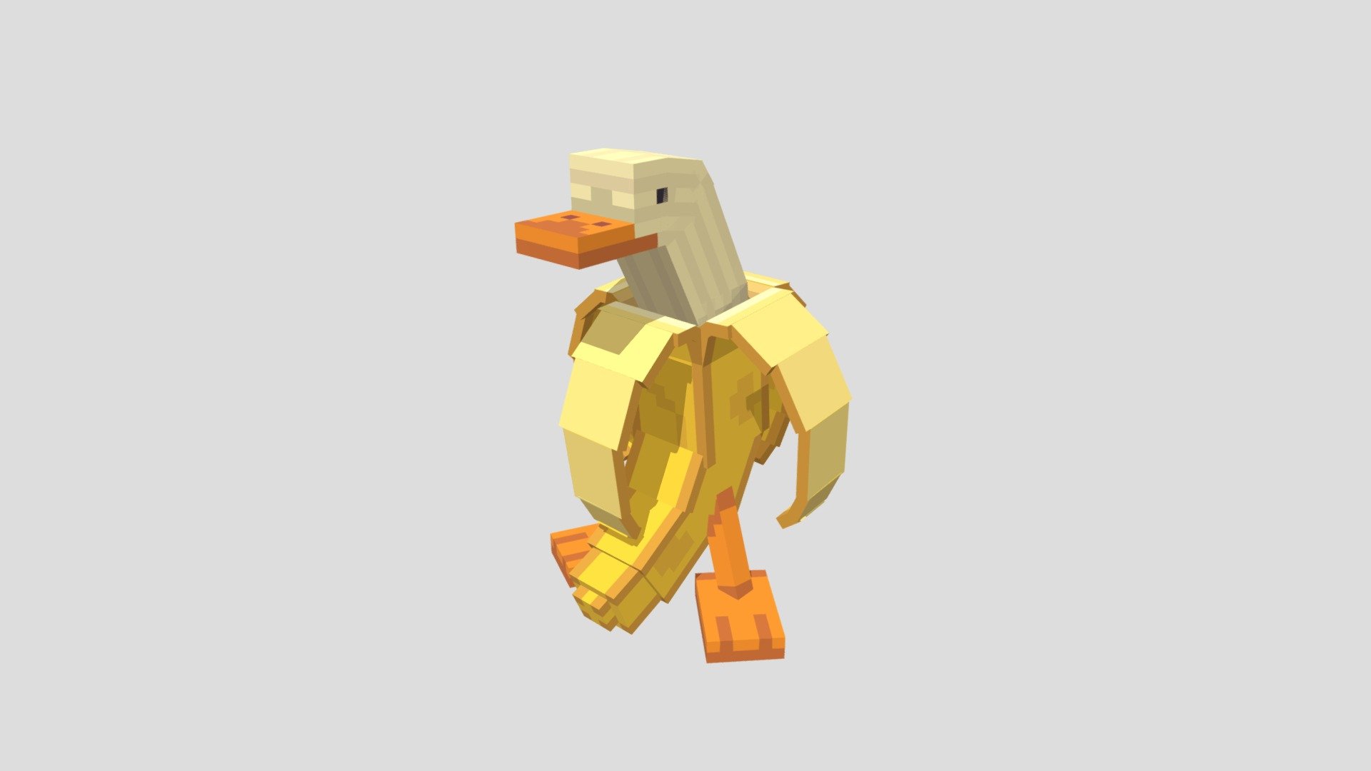 Banana Duck 3D model by Celia Pons (ceponcas) [45b2cdd] Sketchfab
