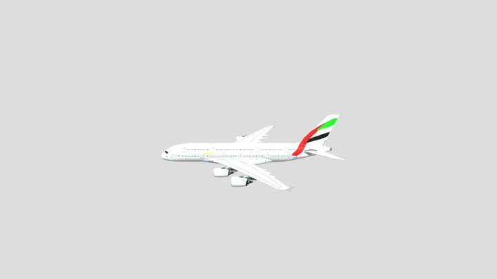 Emirates a380 3D Model