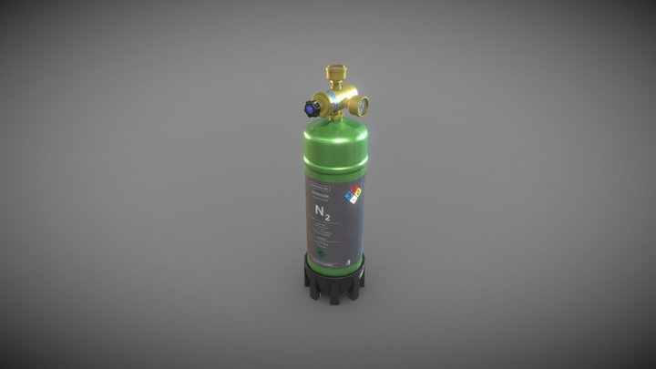 Nitrogen Bottle 3D Model