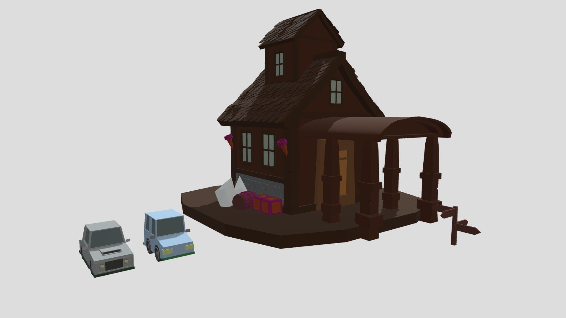 Low Poly Models 2 - 3D model by DigitalFrontierLabs [45b5c4a] - Sketchfab
