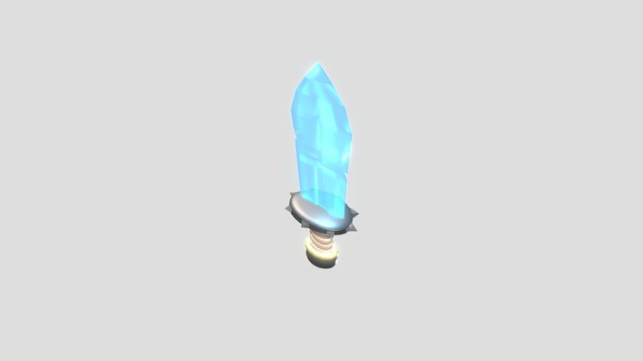 Magical Crystal Sword 3D Model