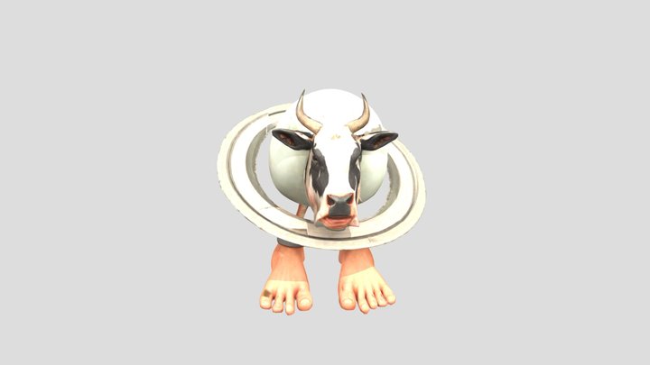 Italian Brainrot La Vaca Saturno Saturnita 3D Model
