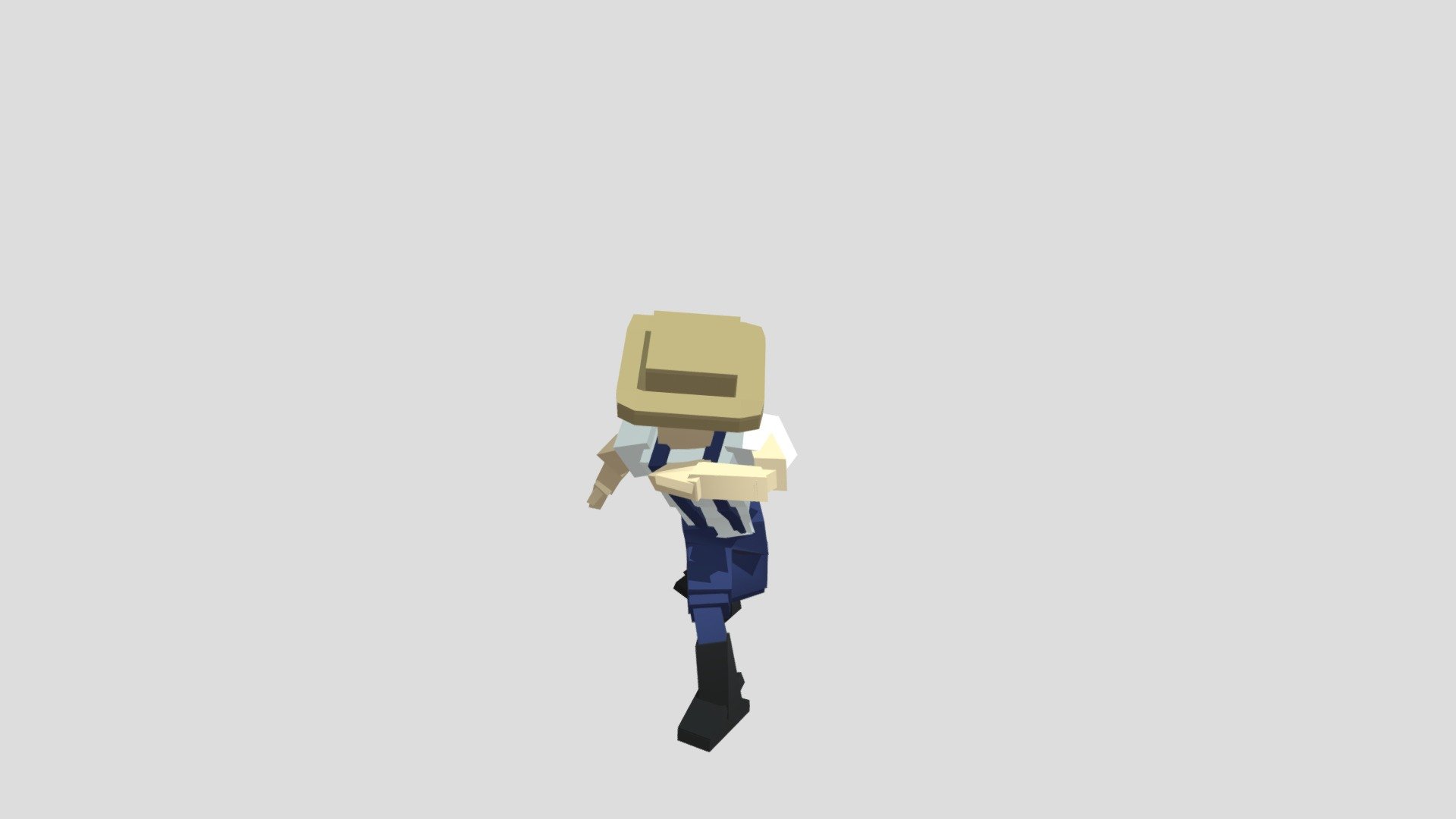 farmer kicking the air :)