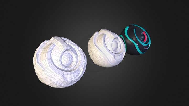 Robo Orb Retopo 3D Model