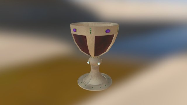 Medieval Goblet 3D Model