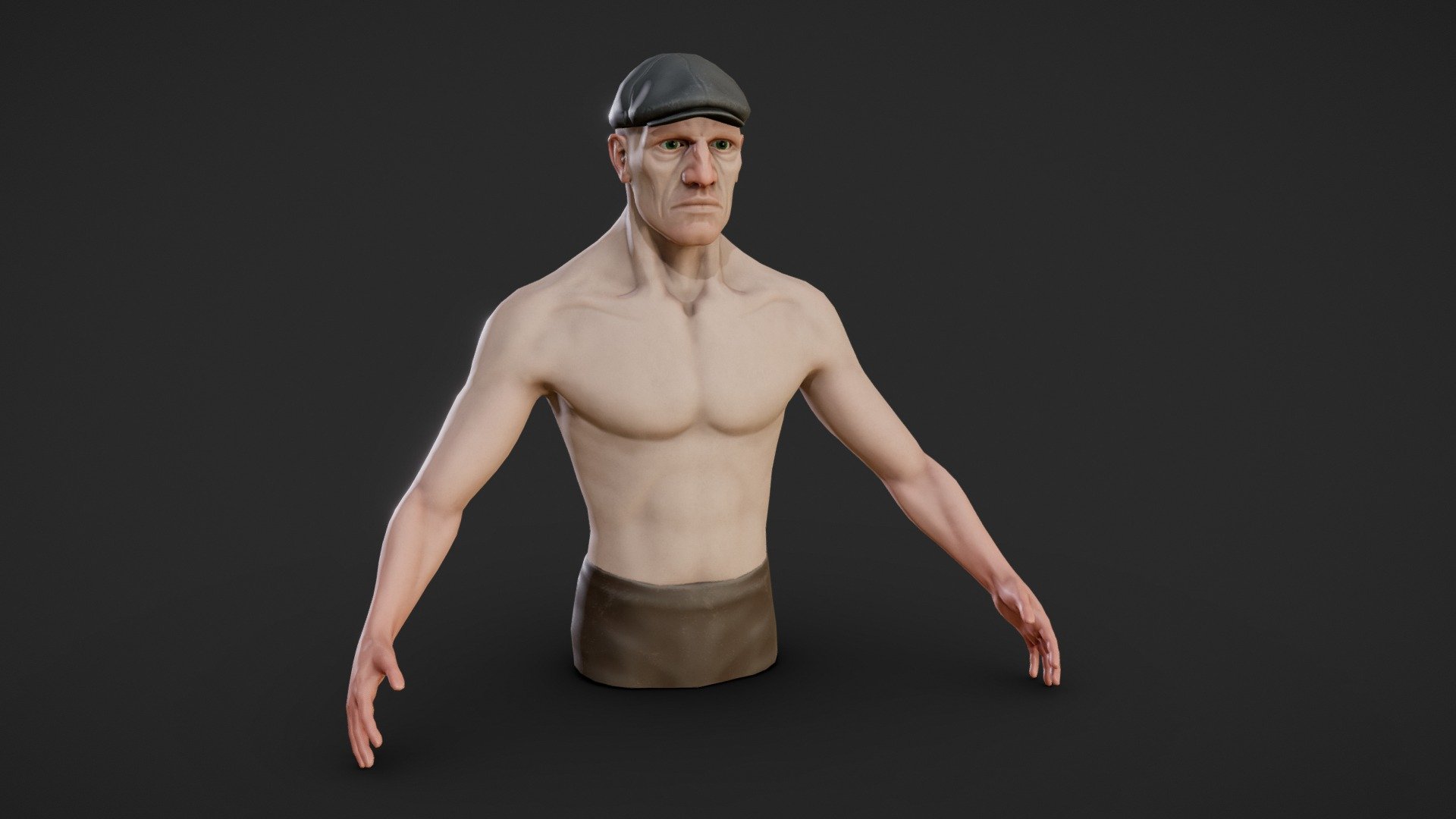 Stylised character sculpt (no beard) - 3D model by David Phoenix ...